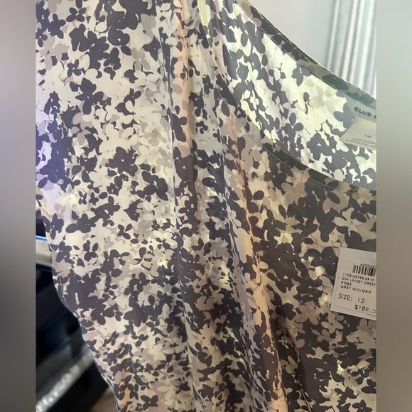 NWT Club Monaco Silk Flower Print cap Sleeve Dress - Picture 4 of 4